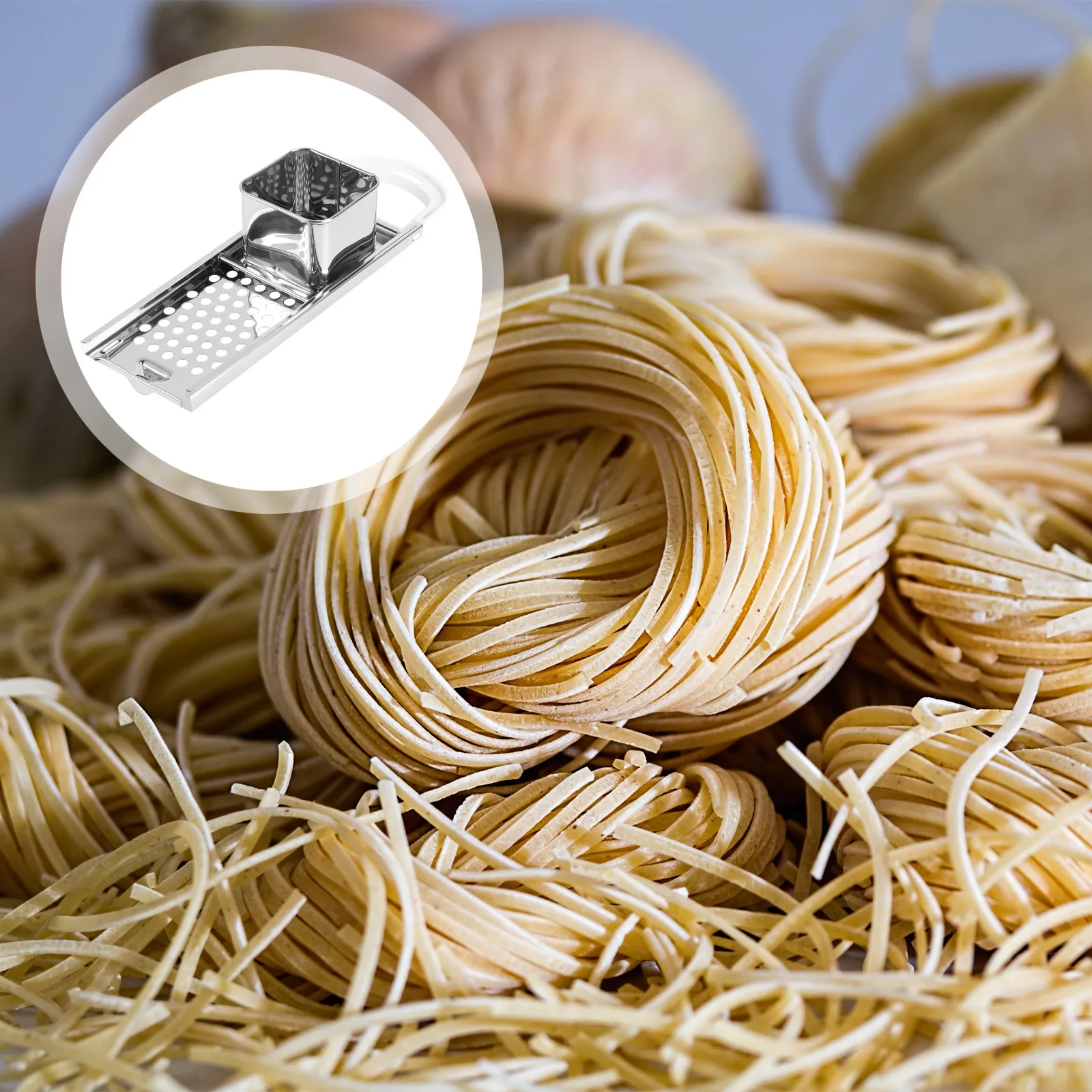 1Pcs Multifunctional Noodle Machine Stainless Steel Manual Dough Ball Maker Convenient Kitchen Pasta Roller Tool