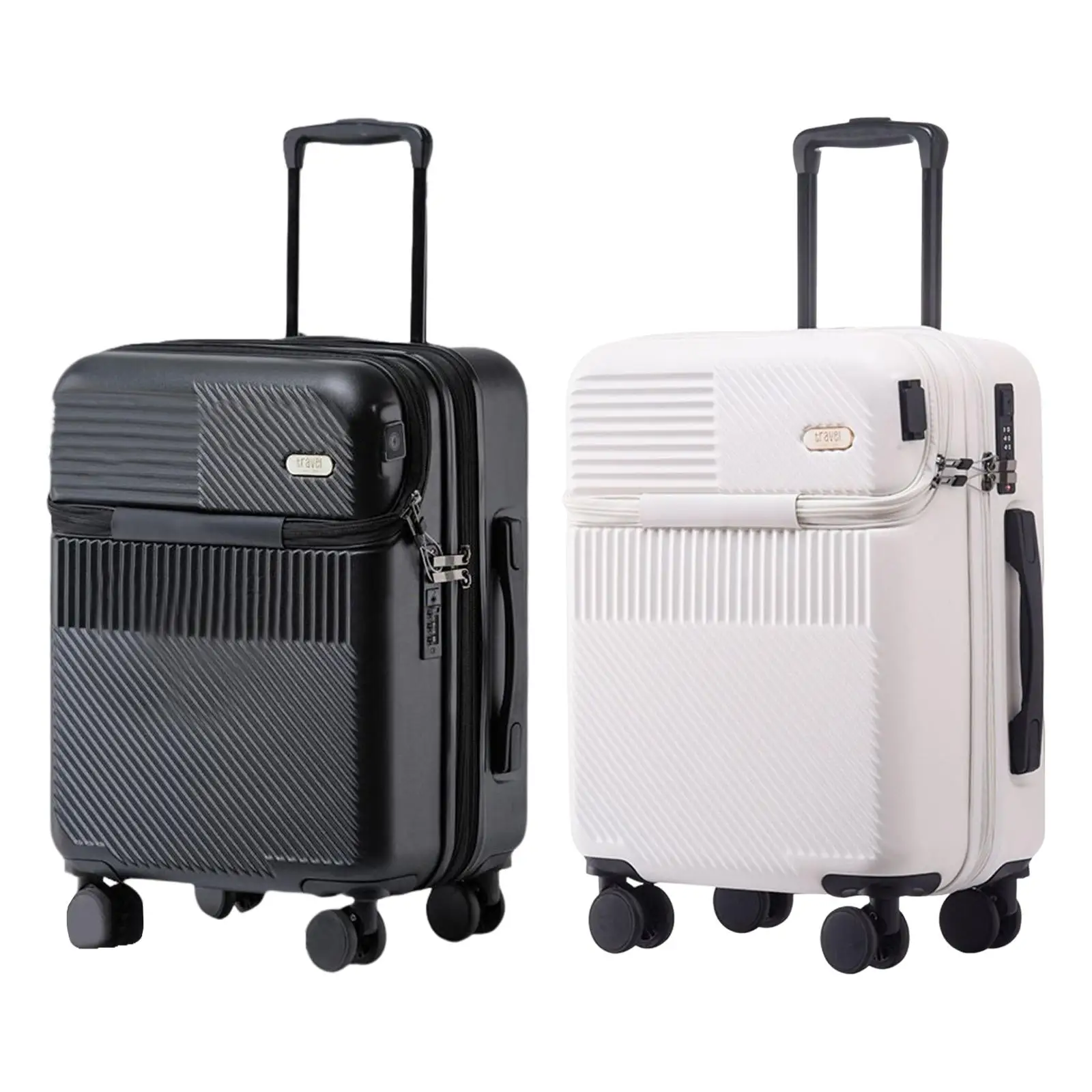 Carry on Luggage with Wheels PC Hard Rolling Suitcase for Travel Business