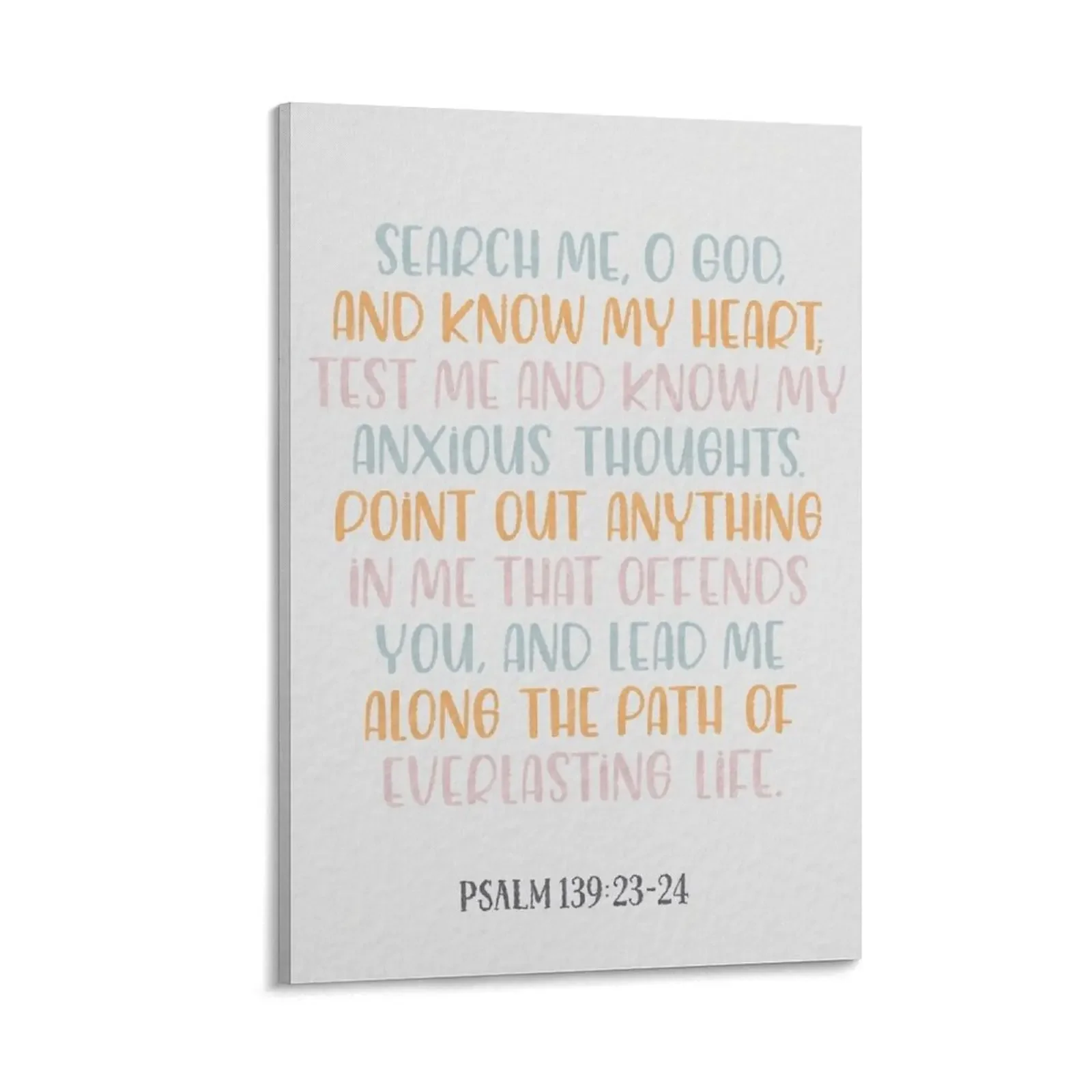 

Psalm 139:23-24 Canvas Painting living room decoration Decoration for home posters for wall aesthetic room decoration