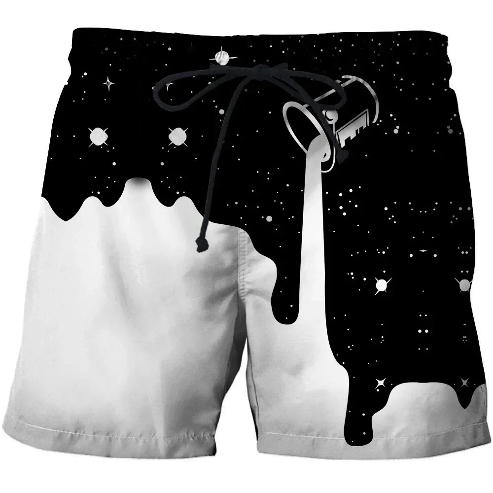 Hawaiian Men's Shorts Swimsuit 3D Printed Casual Sports Shorts Men Oversized Quick Drying Male Clothing Pants Trunks Gym