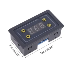 Practical Delay Relay Module with LCD Display DC 5V 12V 24V Digital Timer Cycle Delay Control Switch Module AC 110V 220V