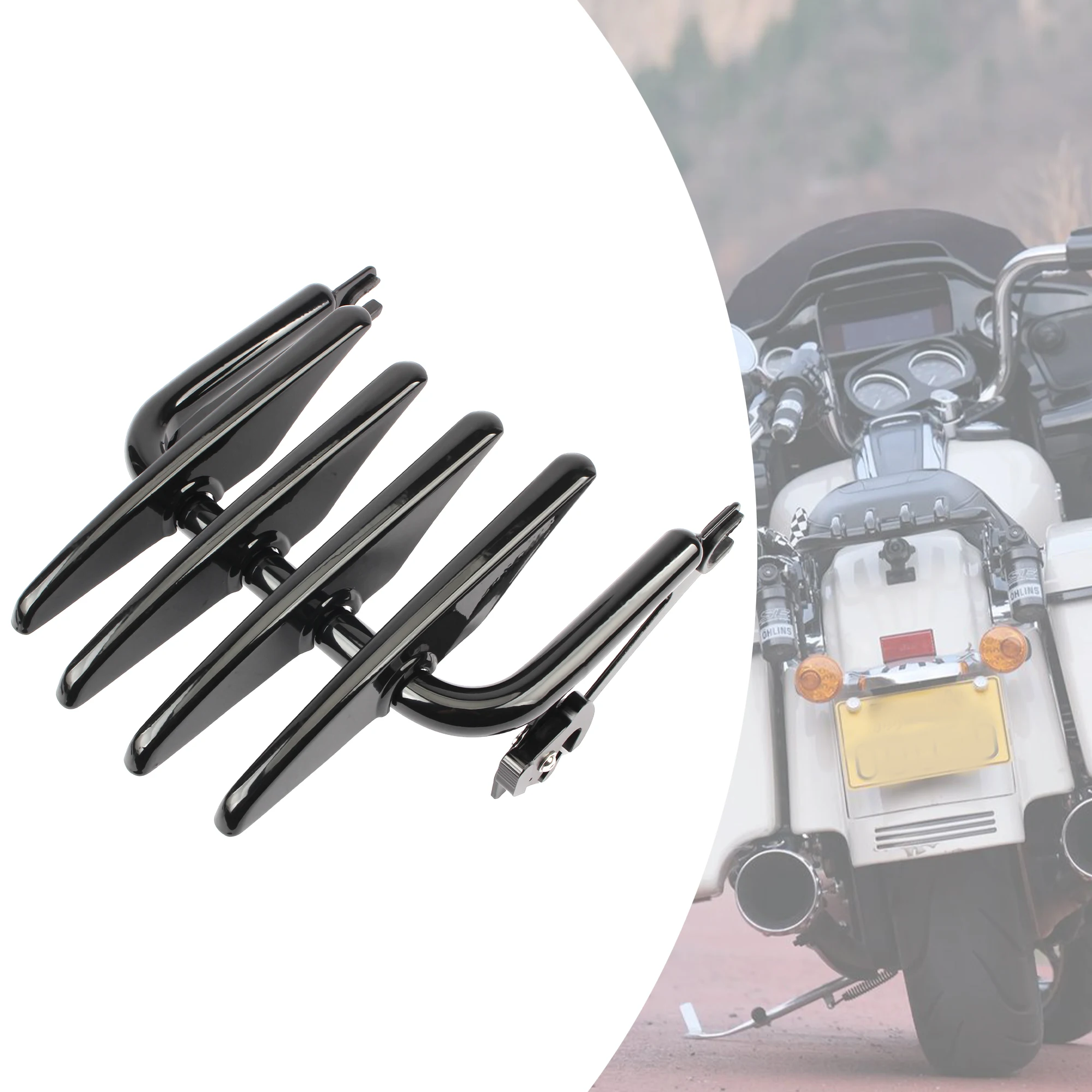 Motorcycle Luggage Rack Detachable Bracket For Harley Touring Electra Street Glide Road King 2009-2023 Universal Accessories