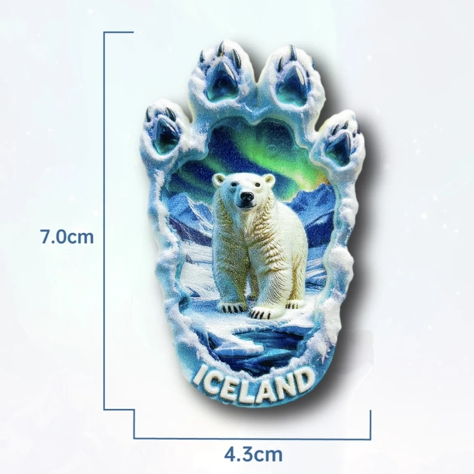 Europe Iceland 3D Fridge Magnets Tourism Souvenir Refrigerator Magnets Sticker Collection Handicraft Decoration Articles