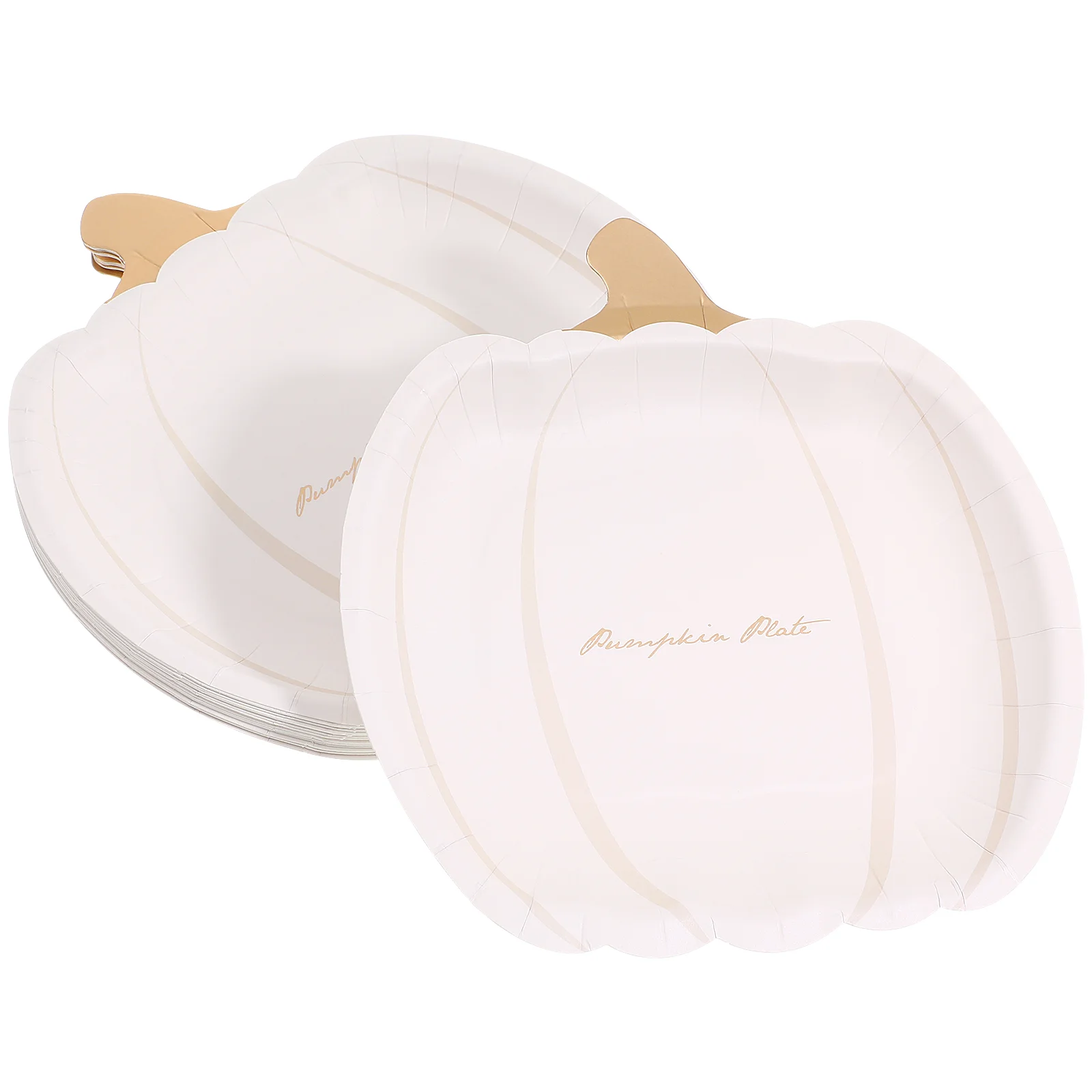 

20 Pcs Pumpkin Paper Pallet Disposable Dishes Plate Carafe Plates Outdoor Decorations Halloween Bowl Holder Container