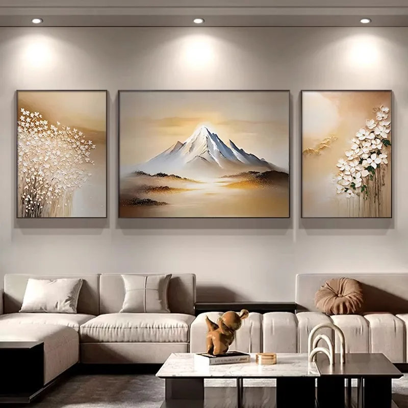 

Rizhao Jinshan living room decorative painting means good hand-painted Dafen Village oil painting