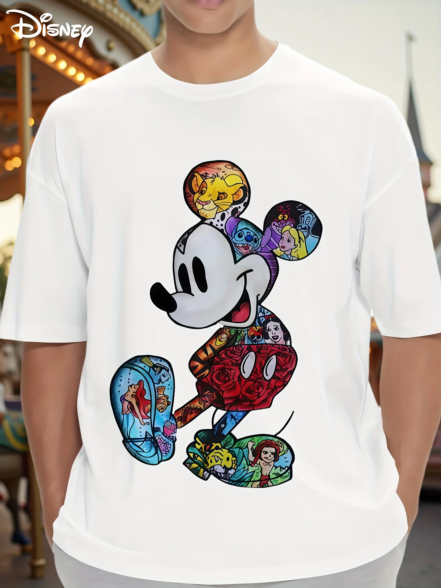 تيشيرتات ديزني ميكي وميني ماوس للرجال، ميني، دونالد داك، والمناسبات ذات الطابع الغوتشي والهدايا المثالية للرجال #1