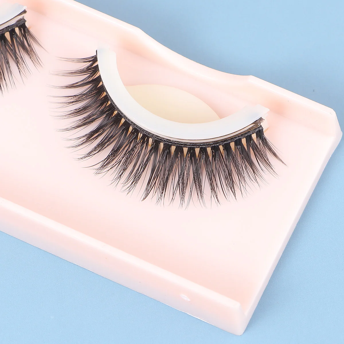 3D False Eyelashes Reusable Natural Fiber Lashes Thick Soft For Party Wedding Daily Wear Long-Lasting Makeup Extension