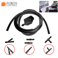 Rear Windshield Washer Nozzle Wiper Blade Washer Spray Nozzle Adjustable 4-Way Upgrade Installed on 8mm 9mm Arm Car Accessories