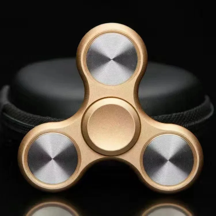 Trójkątny palec przeciwlękowy Top stop aluminium Metal Spinning R188 łożysko Turn zabawki dekompresyjne obrotowe ręczne Fidget Spinners