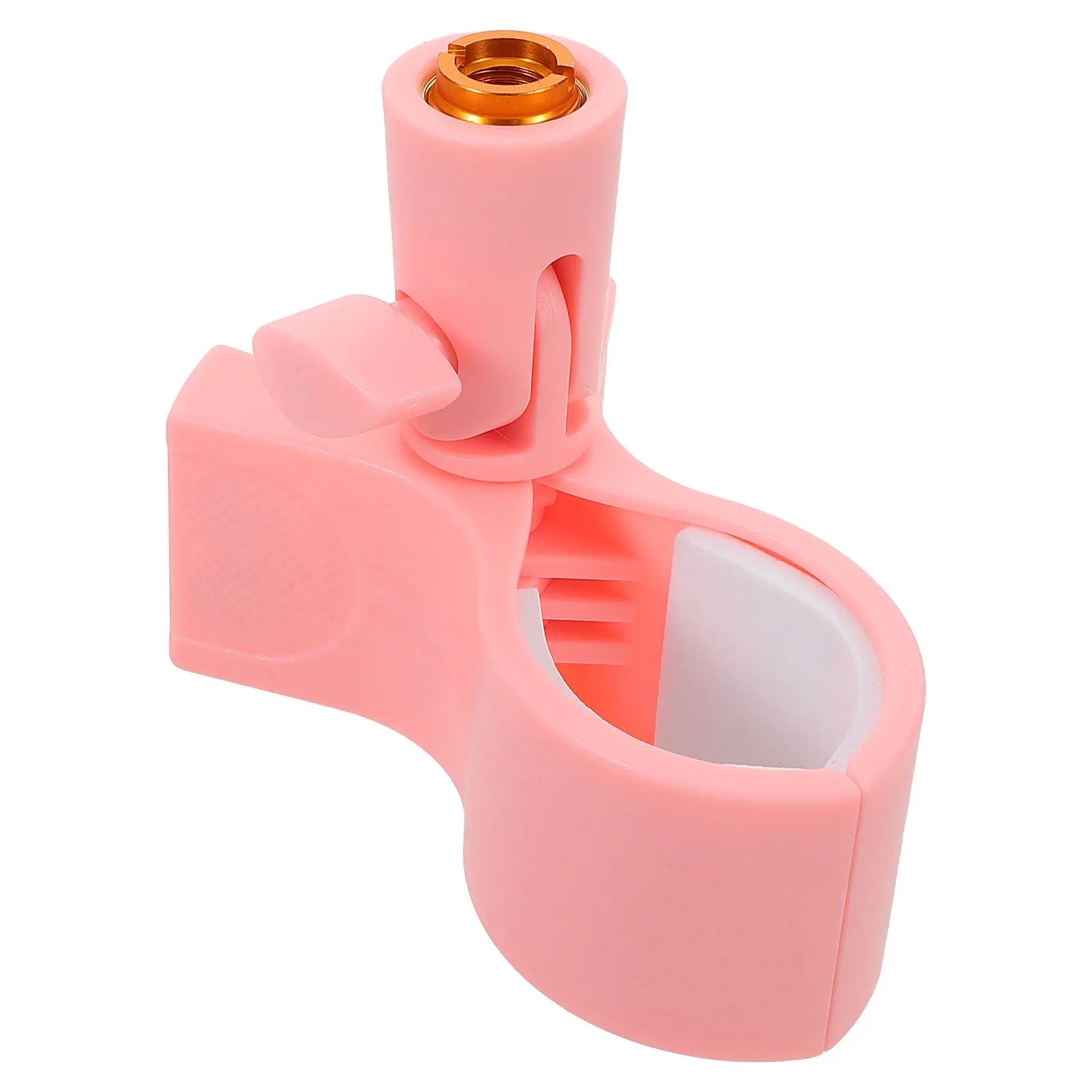 

Universal Pink Microphone Clamp 38 Copper Thread Durable Metal Mic Stand Clip Easy Setup Stable Performance Live Streams