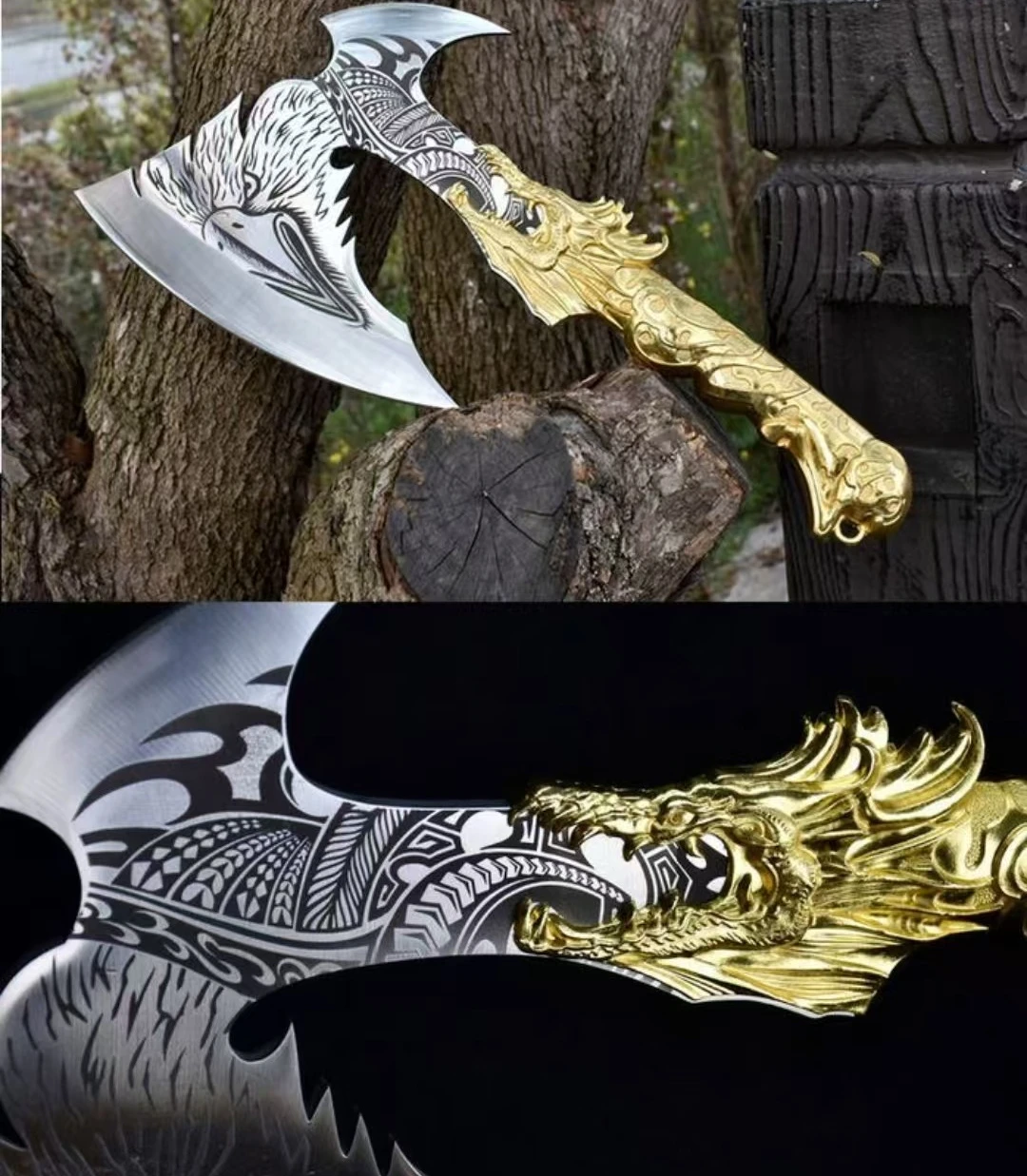 NEW Multi-functional Tactical Axe Outdoor Convenient Camping Cutting Tool  Household Firewood Chopping Tool