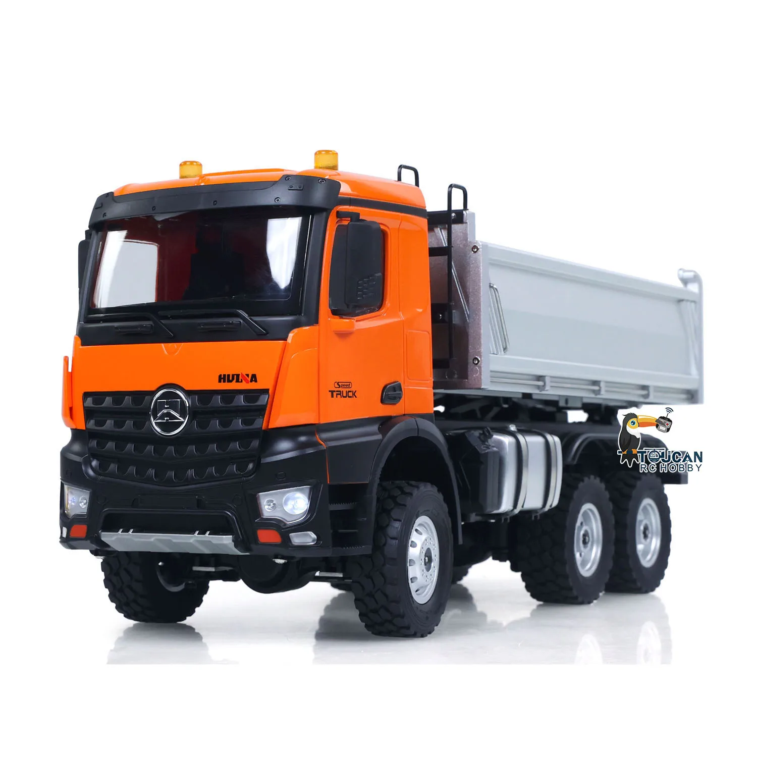 TOUCAN RC HOBBY 1/14 770S 100 RC Tracteur Camion 6 x 6 Télécommande Camion Voiture 2 Vitesse Boîte de Vitesse Différentiel Verrouillage Batterie Radio RTR Modèle pour Adulte