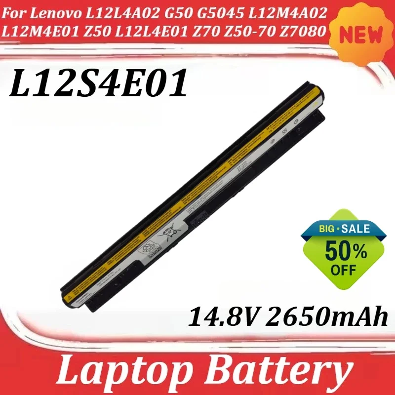 

L12S4E01 14.8V 2650mAh for Lenovo L12L4A02 G50 G5045 L12M4A02 L12M4E01 Z50 L12L4E01 Z70 Z50-70 Z7080 G505S G500S Laptop Battery