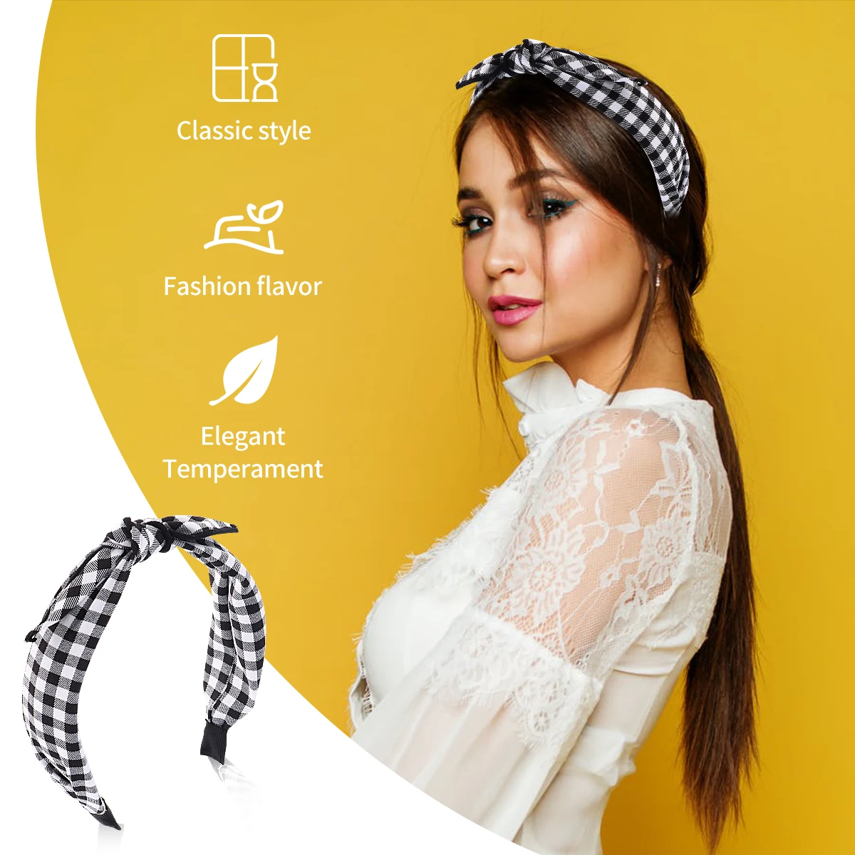 

3pcs Women Hairpin Elastic Braid Headbands Fashion Hoop Hair Accessories Durable Chic Hairstyle Decorations Stylish Girls