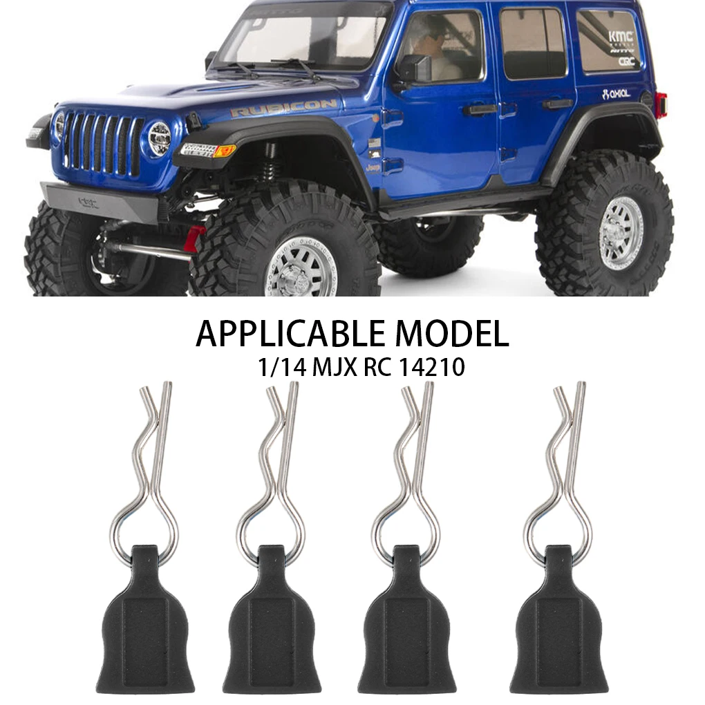 

4a Set Of 2 Easy To Install Metal R-Type Body Clips Pin For RC Cars Durable And Not Easy To Deform