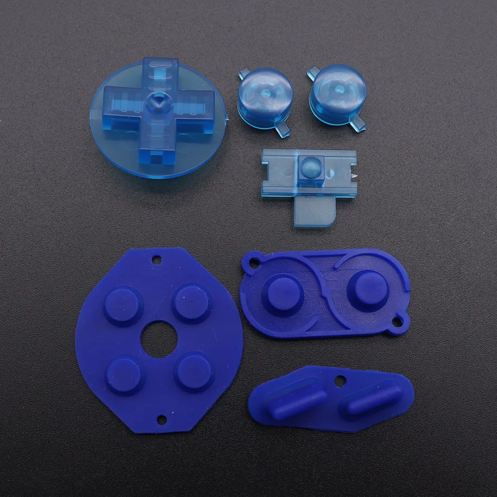 Multi-Color Buttons for Gameboy Classic GB Keypads for GBO DMG DIY for Gameboy A B buttons and Rubber Conductive D-pad Buttons