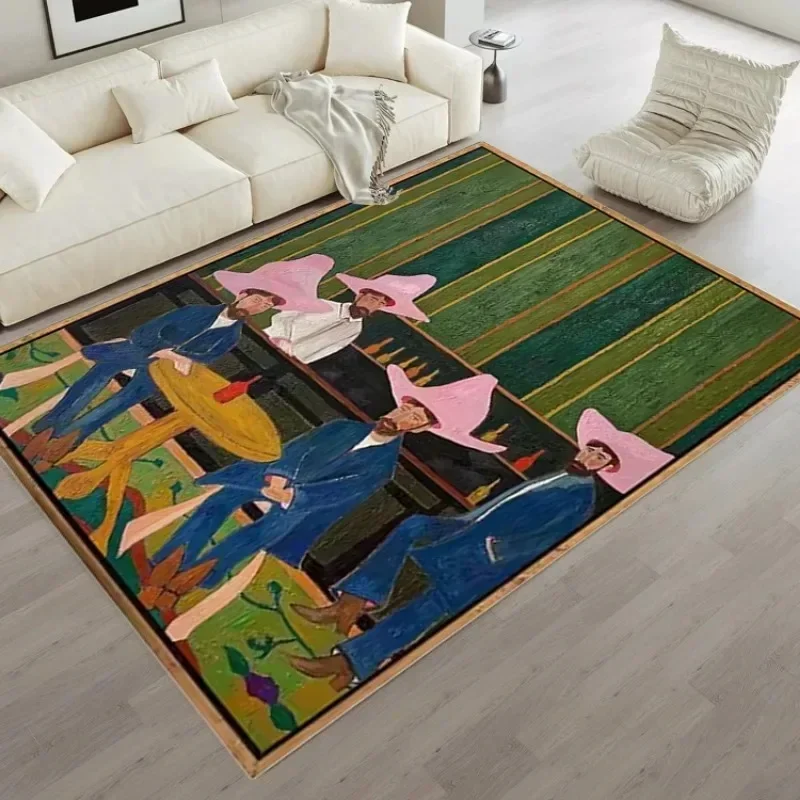 Mode Kunst Dekorieren Wohnzimmer Teppich Hause Große Fläche Couchtische Plüsch Matte Vintage Erweiterte IG Schlafzimmer Teppich Diego Tapis Tartu Turismo