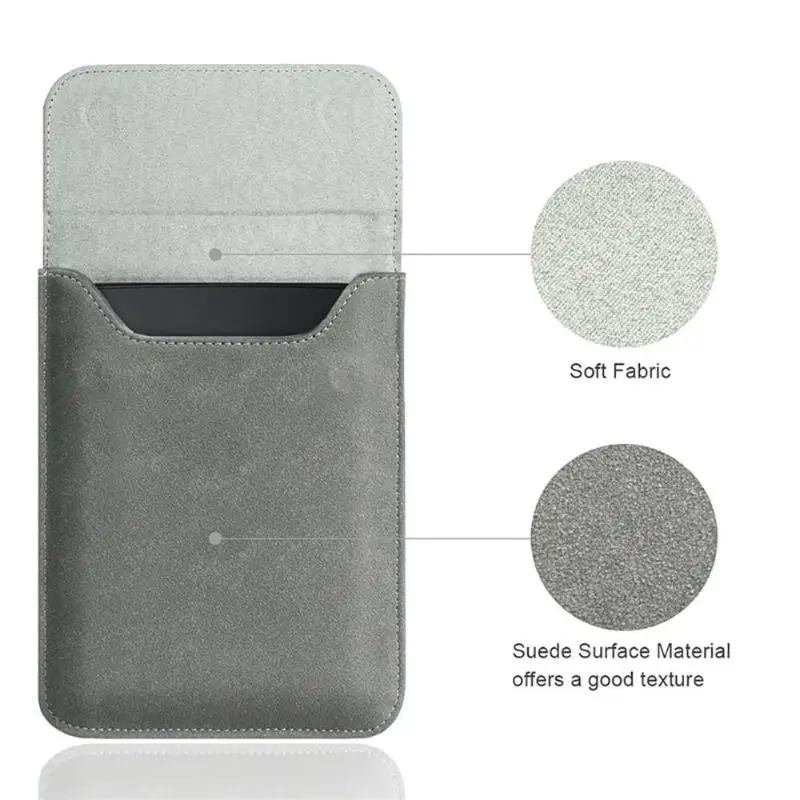 Matte Frosted Carrying Sleeve Magnetic Closure Soft Lining Shock Absorption Portable Storage Holder for Travel Daily Use