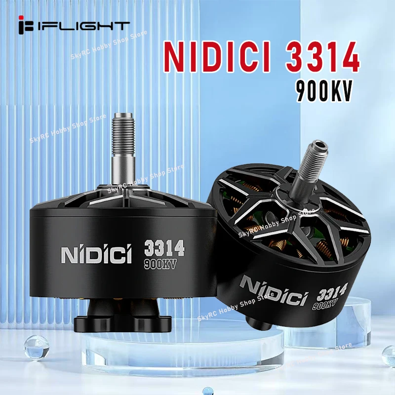 IFlight NIDICI 3314 900KV Motor sem escova com eixo de 5 mm compatível com hélice de 8-9-10 polegadas para drone RC FPV