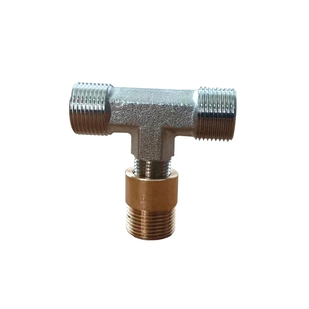 3Pcs Stainless Steel Hose T-fittings for 5/16 and 3/8 Tubing with 9/16 -24 Threaded Adapters, New Exhaust Fittings