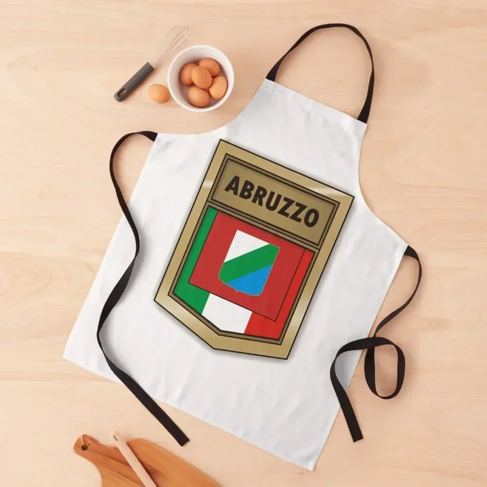 

Abruzzo stemma Abruzzo coat of arms Apron custom women's kitchen nail tech supplies Camping Kitchens Woman Apron