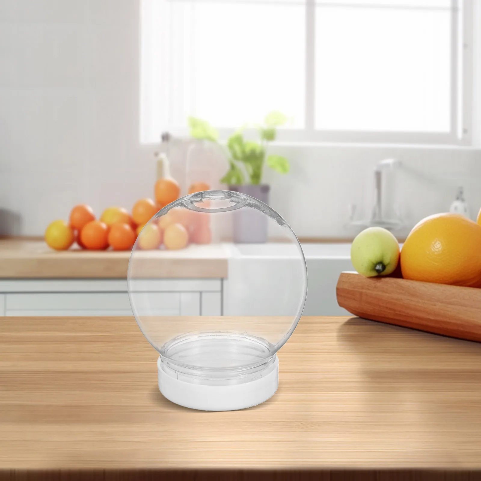 

10Pcs Christmas Snow Globe DIY Clear Plastic Water Globes 8cm Screw-Off Caps Holiday Birthday Craft Keepsake Display