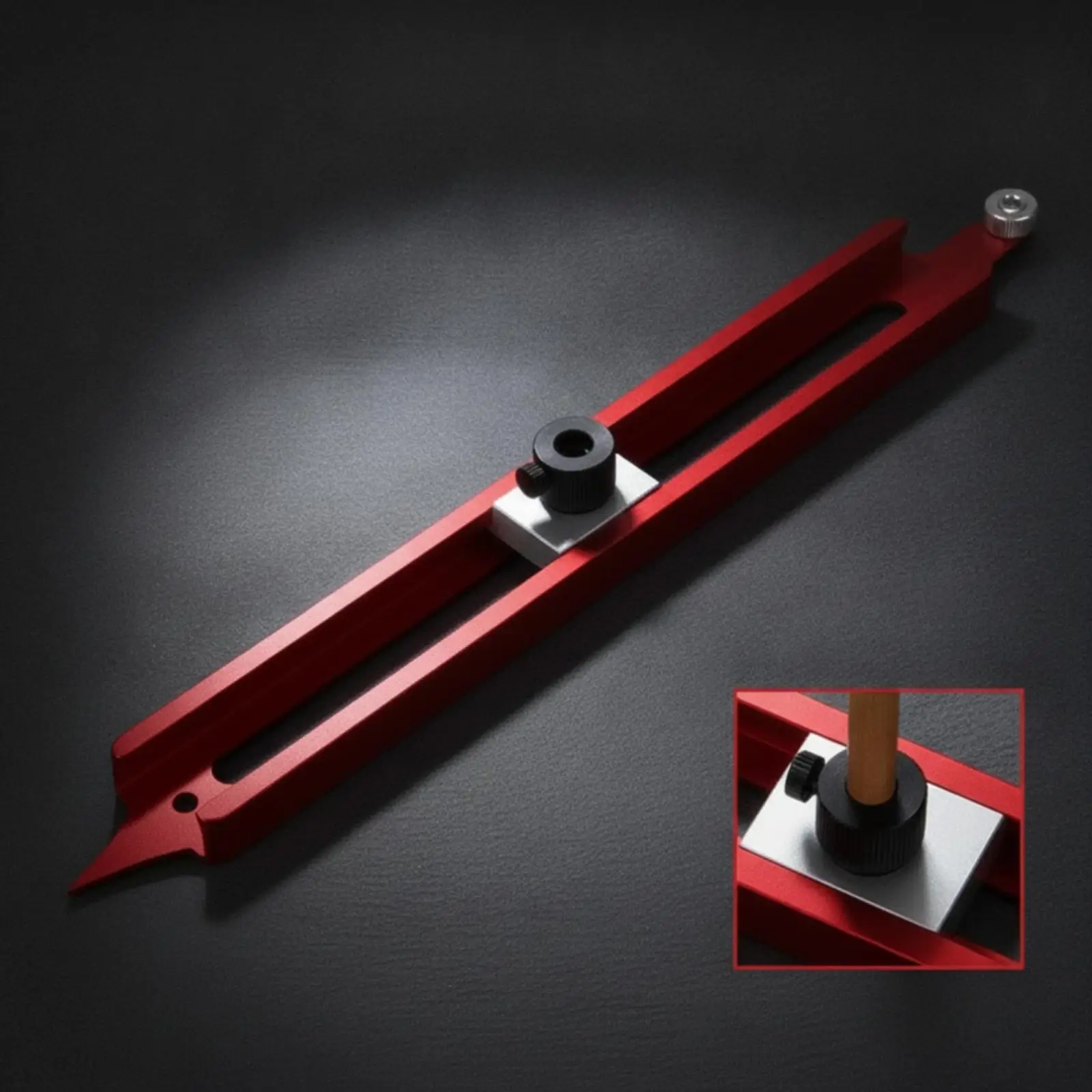Aluminum Contour Duplicator Ruler with Center Grip for Tracing Irregular Profiles on Tile Wood and Laminate for Remodeling Tasks