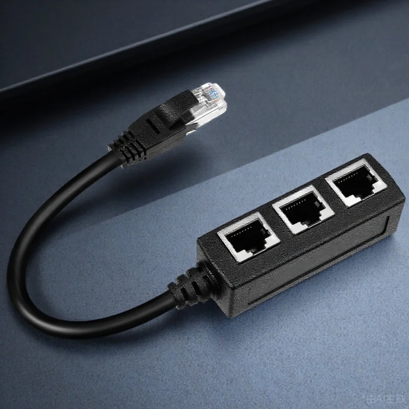 

Pc Rj45 Ethernet 1 To 3 Network Adapter Lan Extension For Router Set-Top Box Computer Lan Splitter 1 To 3 Rj45 Extension