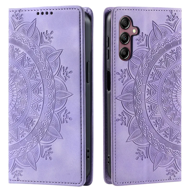 Wallet Luxury Phone Case For Samsung Galaxy A16 A06 A05 A05s A14 A15 A04E A24 A34 A54 A55 A35 5G Leather Flip Cover Totems Bag
