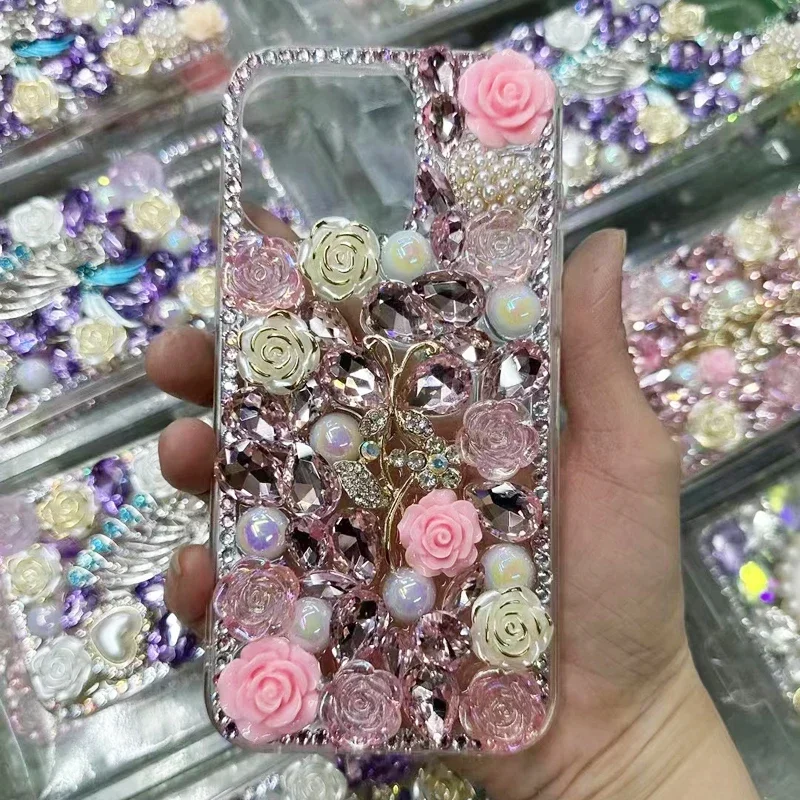 

Luxury Sparkle Glitter Diamond Phone Case, Dustproof Cover for Xiaomi Redmi 9A, 9C, Note8, 9Pro, Note10S, Note11 Pro, 12Pro