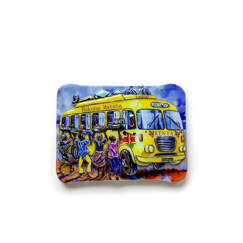 

Kenyan Transportation Crafts Home Decoration3d3D Refrigerator Magnets