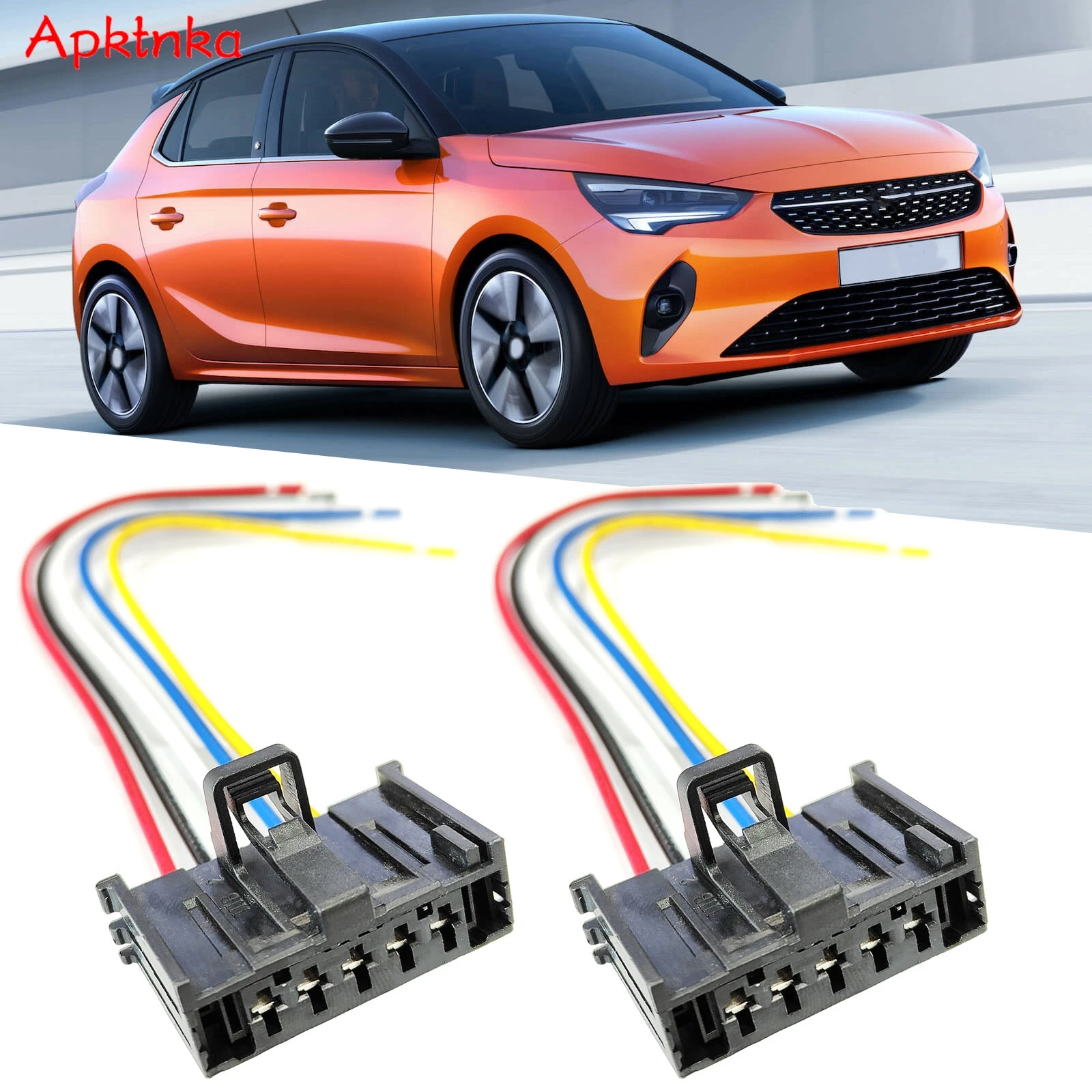 Apktnka 2X For Opel Vauxhall Corsa D E Adam Heater Blower Motor Fan Resistor Wiring Loom Harness Connector Repair Plug 95508692