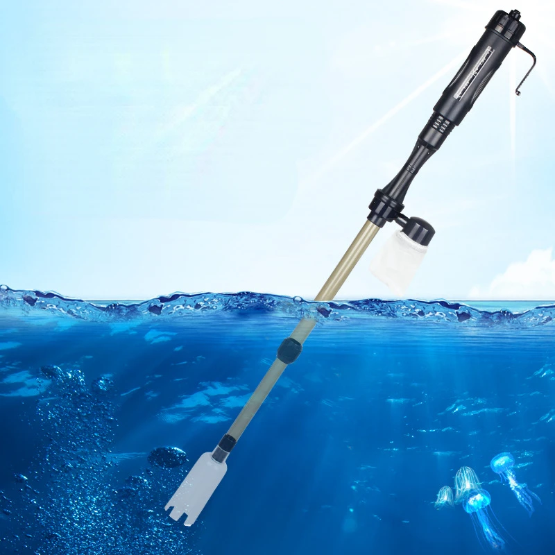 

Automatic water exchanger for fish tank, electric aquarium suction and cleaning of fish feces, sand washing, and pumping pump