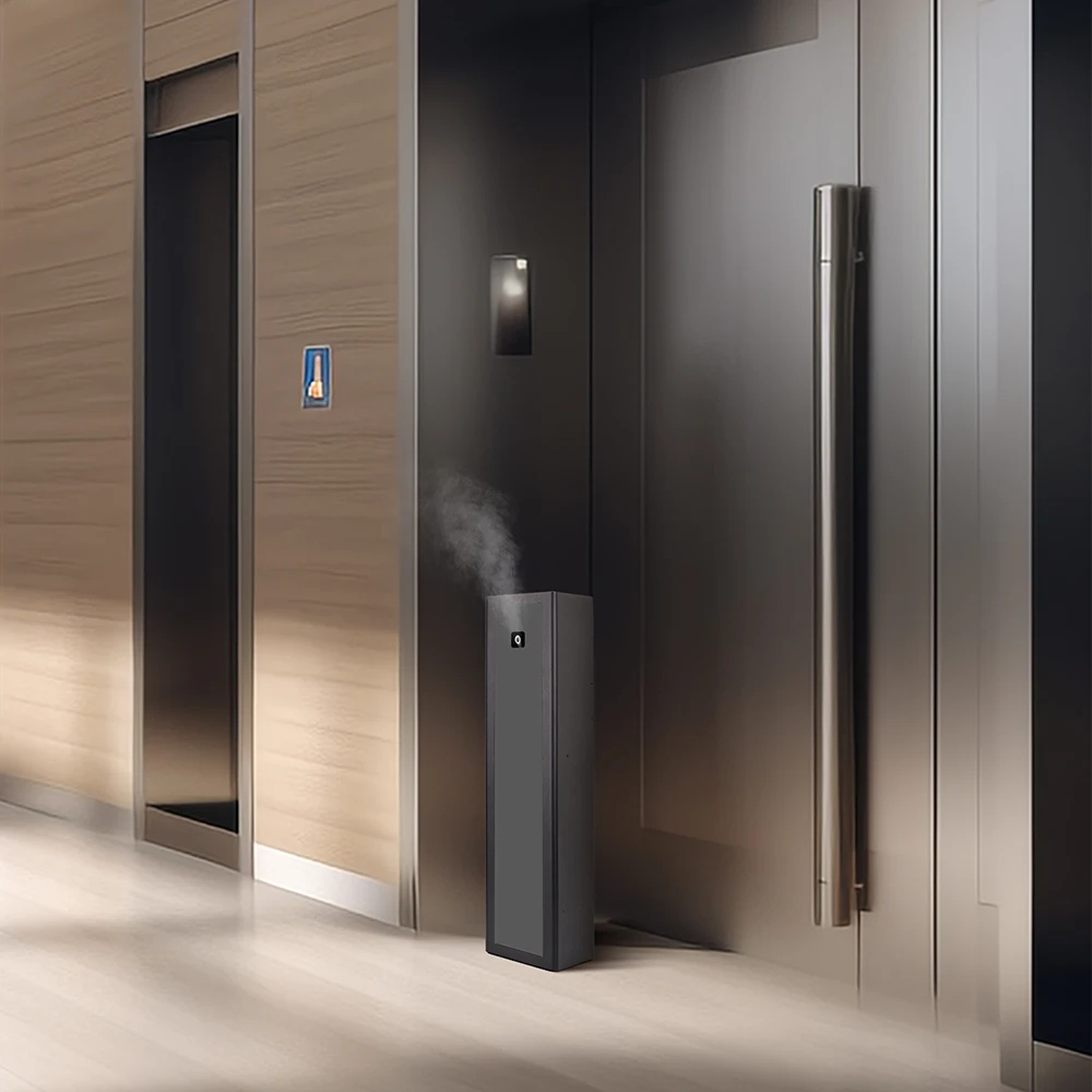 SCETNA Private Label Hotel Fragrance Big Area Metal Design Bluetooth APP Control OEM Automatic Mist Spray Air Scent Machine