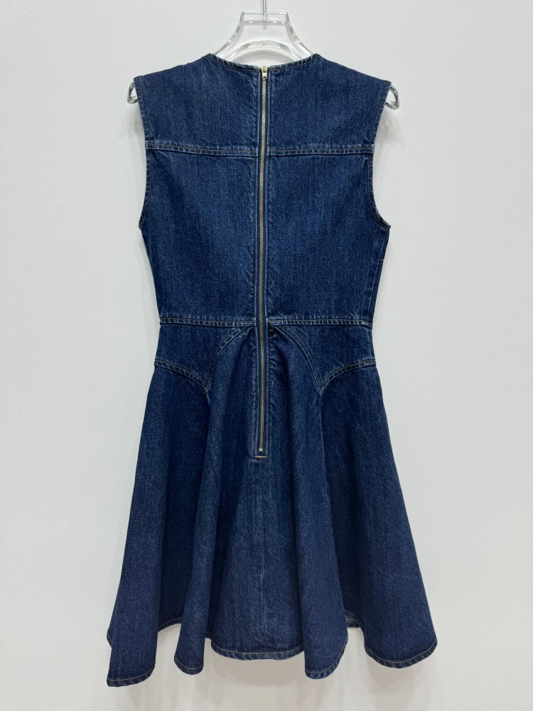 JAMERARY Brand Designer Summer Holiday Single Breasted Denim Jeans Dress Women Sleeveless A Line Pleated Short Vestidos Party - AliExpress 200000345 JAMERARY Brand Designer Summer Holiday Single Breasted Denim Jeans Dress Women Sleeveless A Line Pleated Short Vestidos Party - AliExpress 200000345