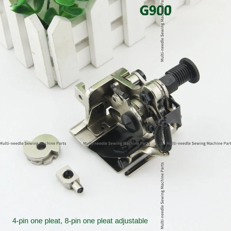 

1PCS Pleater Tucker Crumpling Tools 4-Needle 8-Needle 1 Pleater Fold Device Adjustable for G900 A903 Flat Lockstitch Industrial