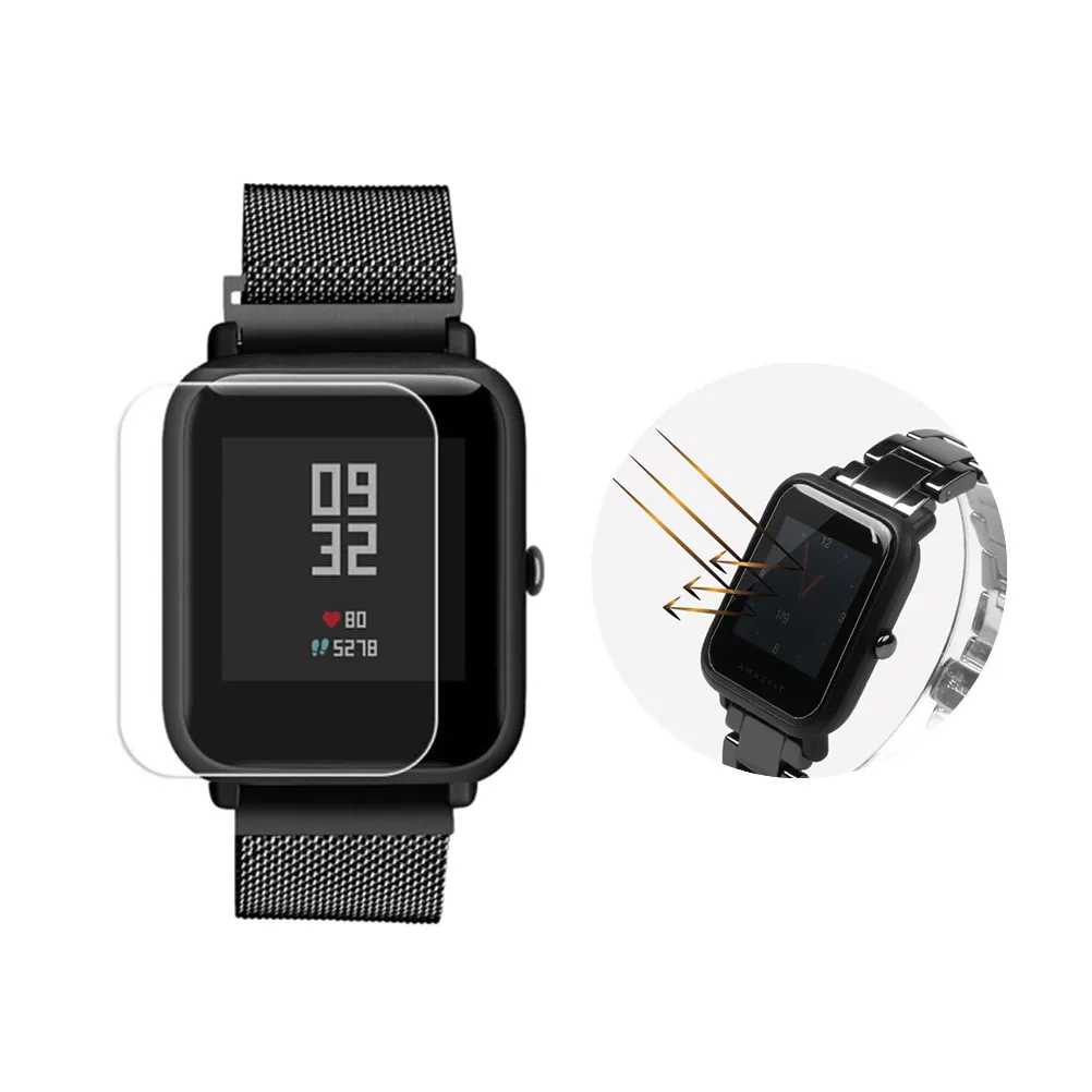 

5Pcs Watch Screen Protector Ultra Clear High Hardness Anti-Scratch Bubble Free Easy Install Perfect Fit Watch Face