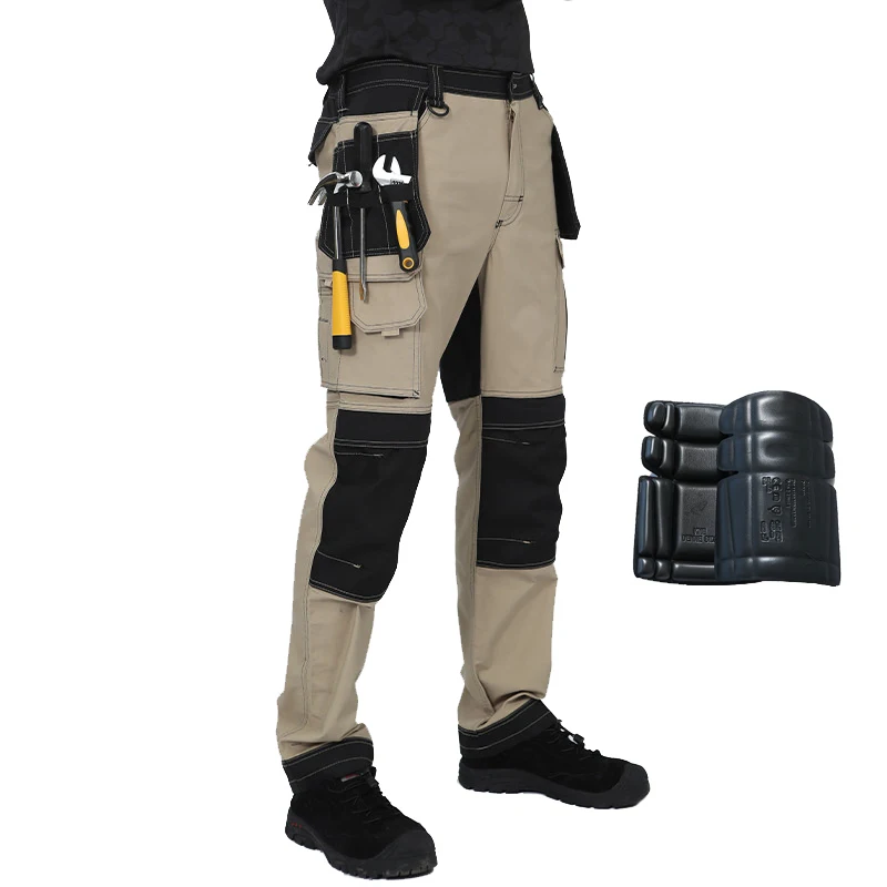 Work Pants For Men Multifunctional Work Trousers Workwear Pants With Reflective Tapes