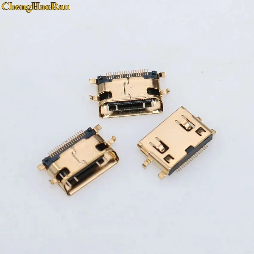 ChengHaoRan 1 stücke 19Pin C Typ Sinking platten 0,8mm SMT + DIP fuß vergoldung MINI HDMI Buchse – Detail 2