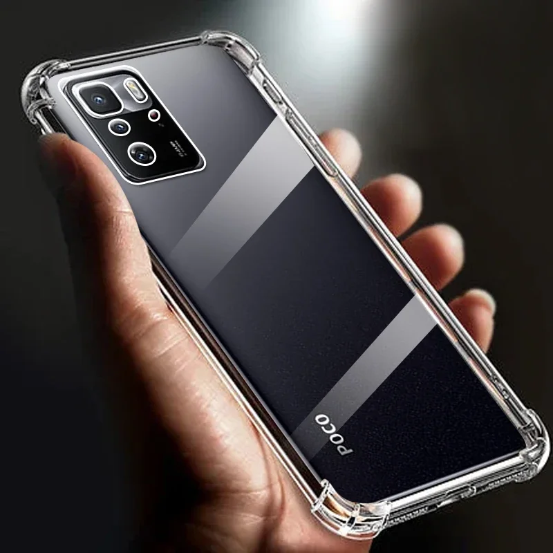 

Thickened Airbag Shockproof Clear Soft Tpu Phone Case For Xiaomi POCO X3 GT case Transparent Back Cover poco x3gt funda cases