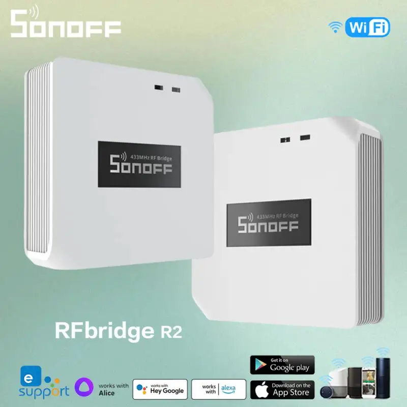 

Sonoff RF Bridge R2 WiFi 433 MHz Replacement Smart Home Automation Switch Intelligent Domotica Wi-Fi Remote Sonoff RF Controller