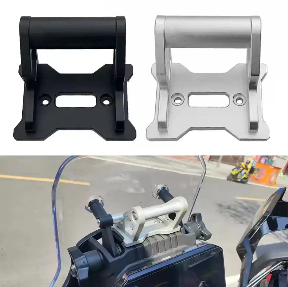 

For Chunfeng 450MT motorcycle modified navigation bracket, expand the crossbar to reinforce the mobile phone bracket
