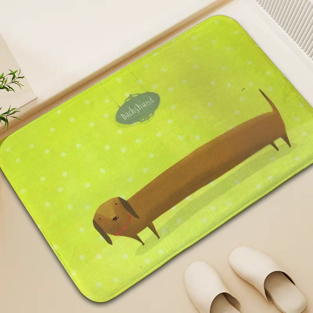 Anti-slip Dachshunds Carpet Entrance Door Mats Bedside Mat Absorbent Bathroom Rug Kitchen Decoration Doormats Welcome Home Rugs