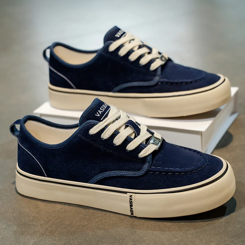 

2025 new men's shoes autumn thick soled skateboard shoes casual versatile bread shoes Korean version trendy sports board shoes