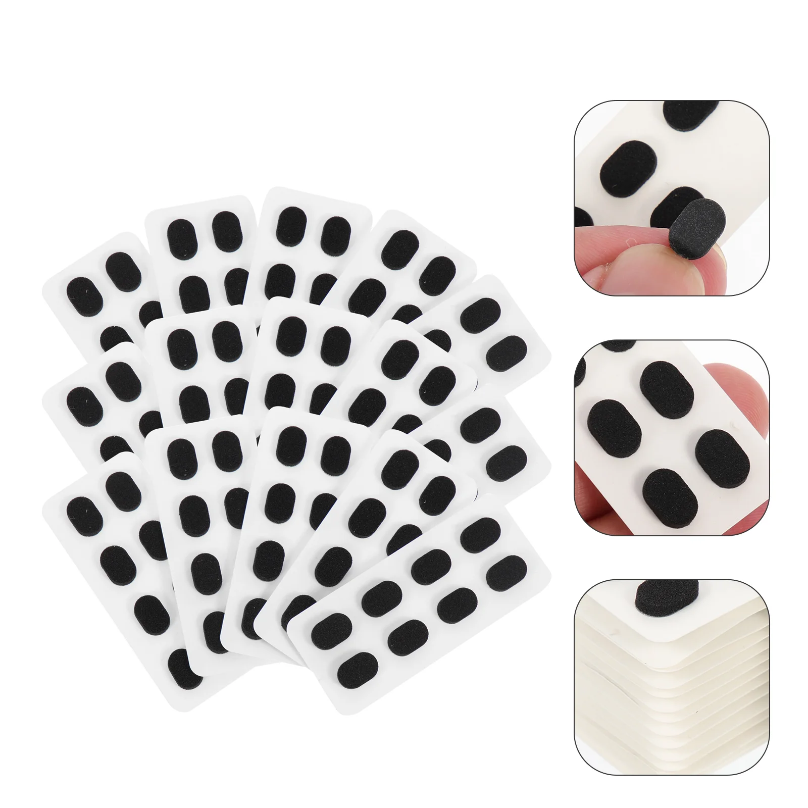 60 Pairs Glasses Nose Pad Nonslip Grips Pads Sunglasses Eye Anti-slip Frame Reusable Binders