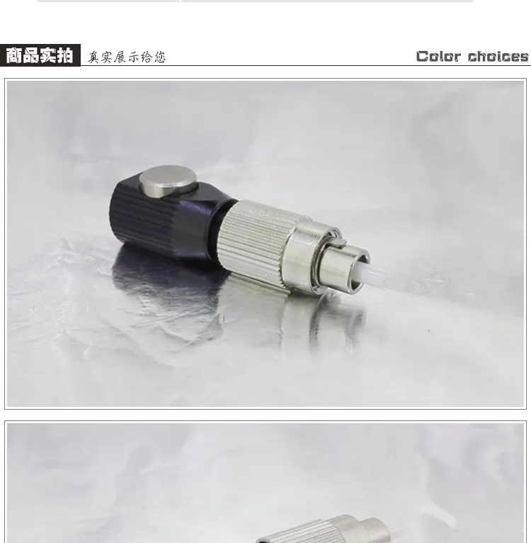 FC Black Circular Bare Fiber Flange Temporary Connection Adapter OTDR Test Bare Fiber Coupler Fixture