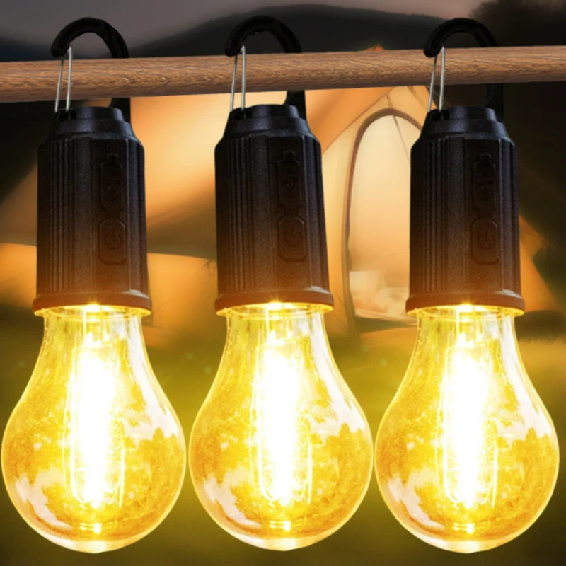 

Теплый свет, уличные солнечные фонари, перезаряжаемые фонари для кемпинга, подвесные водонепроницаемые солнечные садовые лампы, лампы аварийного освещения