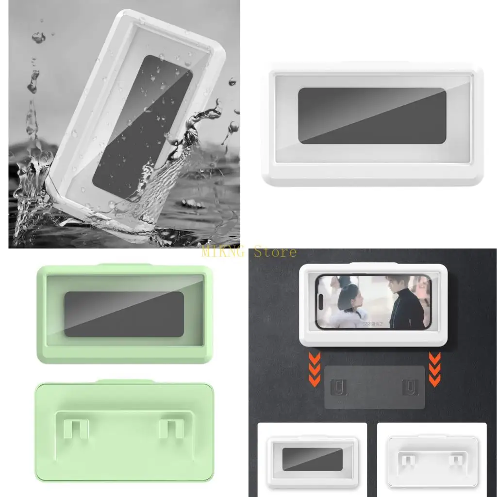

Upgraded Shower Phone Holder Waterproof Screentouch Shower Phone Stand Case Mount for Bathroom Bathtub Kitchen best sale