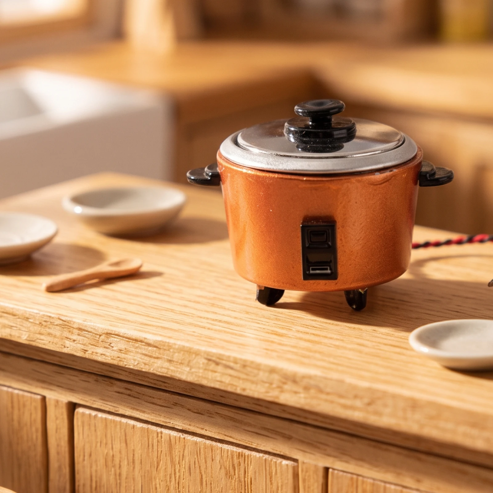 미니어처 밥솥 실물 같은 인형의 집 밥솥 현실적인 디자 - Kitchen Appliances Usa 리뷰 및 가격
