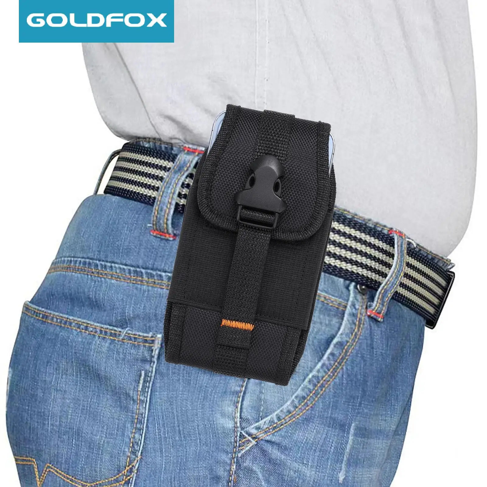 Universal Oxford Phone Holster Belt Case Mobile Phone Bag For iPhone 14 13 Samsung Huawei Xiaomi Men Waist Bag Pouch Pack